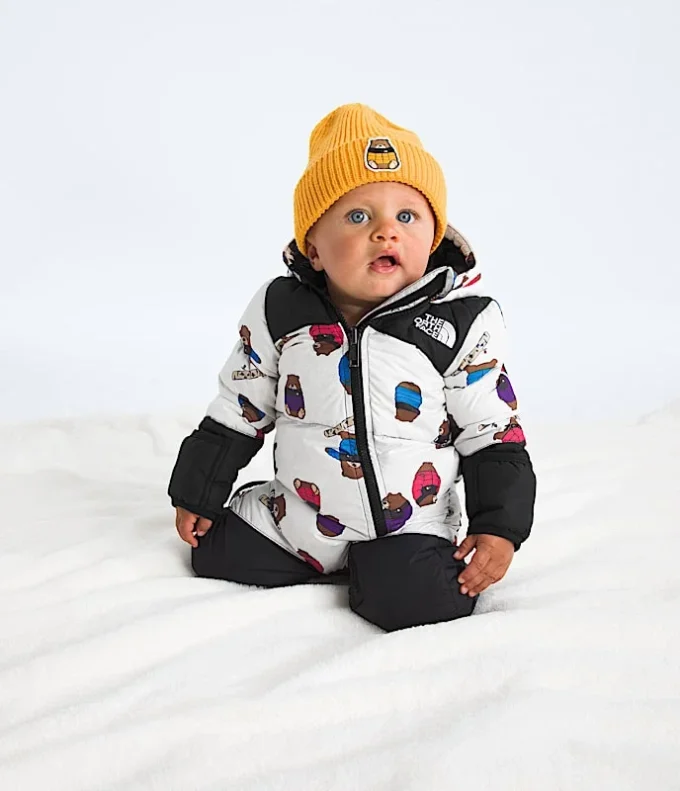 Baby 1996 Retro Nuptse One-Piece — nadruk