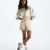 Damska bluza z frotte oversize z krótkim rękawem