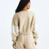 Damska bluza z frotte oversize z krótkim rękawem