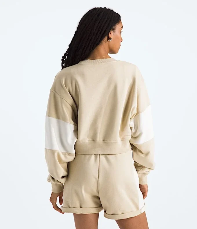 Damska bluza z frotte oversize z krótkim rękawem
