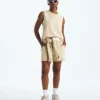 Damska koszulka bez rękawów Terry Relaxed Cropped Tank