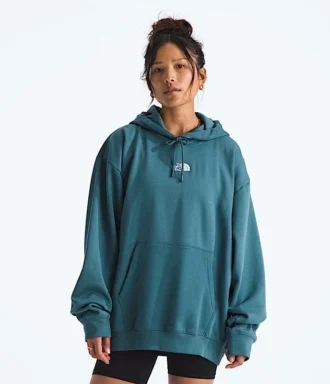 Damski oversize’owy sweter z kapturem Essential