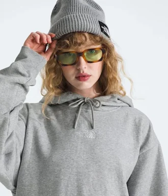 Damski oversize’owy sweter z kapturem Essential