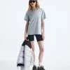 Damski T-shirt Evolution Box NSE z krótkim rękawem i luźnym krojem