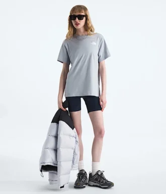 Damski T-shirt Evolution Box NSE z krótkim rękawem i luźnym krojem