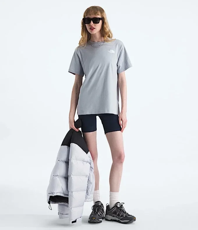 Damski T-shirt Evolution Box NSE z krótkim rękawem i luźnym krojem