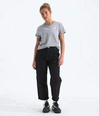 Damski T-shirt Evolution Box NSE z krótkim rękawem i luźnym krojem