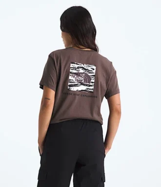 Damski T-shirt NSE Box Edge Of Light Infill Relaxed