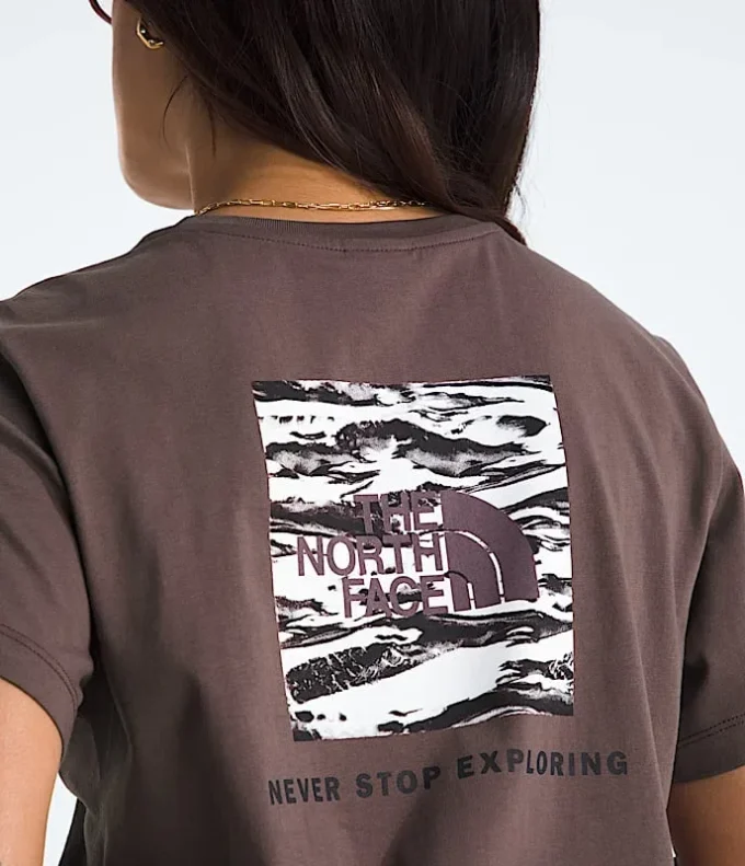 Damski T-shirt NSE Box Edge Of Light Infill Relaxed