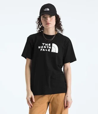 Damski T-shirt z krótkim rękawem Evolution Sketch Logo Half Dome — grafika