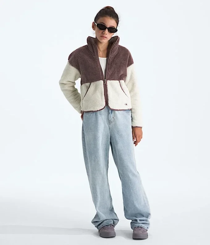 Dziewczęca kurtka polarowa Cabin z zamkiem na całej długości