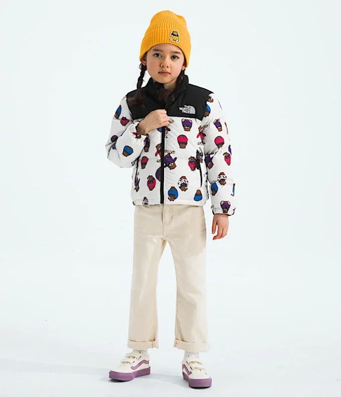 Kurtka dziecięca 1996 Retro Nuptse — nadruk