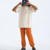 Męska koszulka z krótkim rękawem TNF Red Box Kilimanjaro Heavyweight Tee