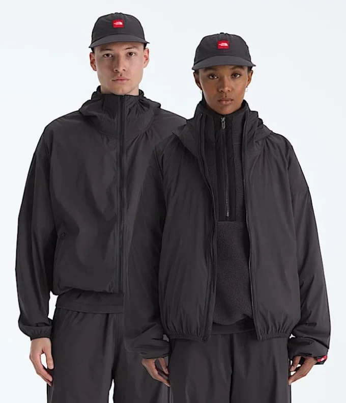 Męska kurtka wiatrówka z kapturem TNF™ Red Box Packable