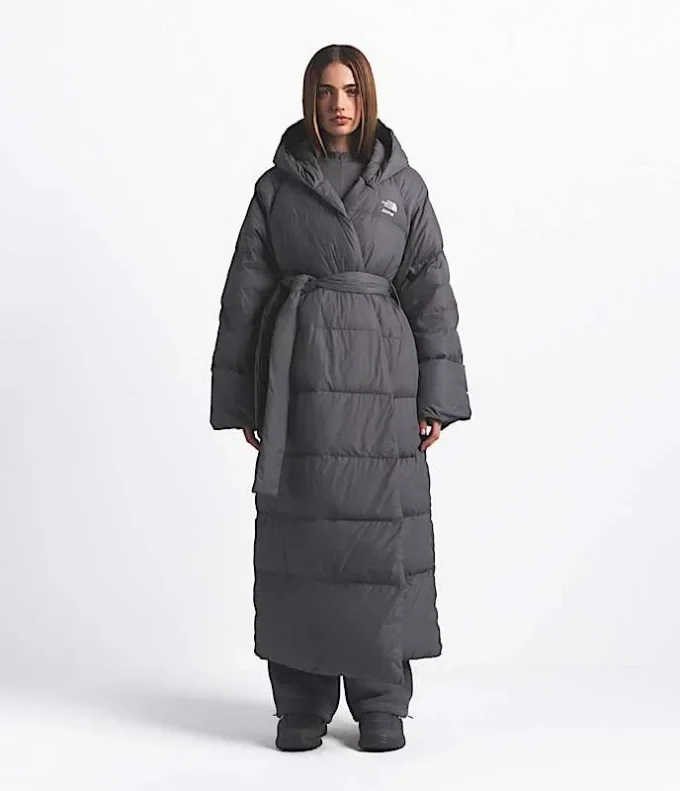 The North Face X SKIMS Damski płaszcz Nuptse Wrap Parka