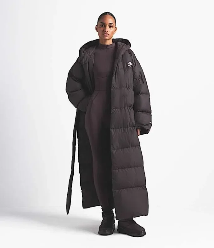 The North Face X SKIMS Damski płaszcz Nuptse Wrap Parka