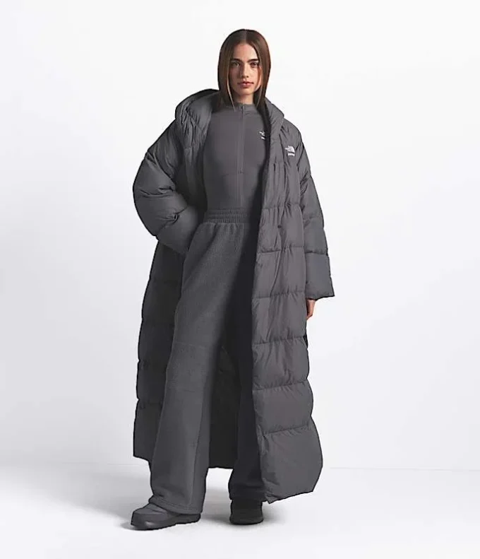 The North Face X SKIMS Damski płaszcz Nuptse Wrap Parka